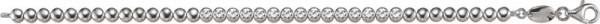 Esprit  Armband Fantasie Modellnummer: 4443160 Länge: 18cm, Breite ca. 4mm Sehr elegantes Armband aus echtem Silber Sterlingsilber 925/- mit hochglanzpolierten runden Gliedern Mittig besetzt mit 15 weissen funkelnden, geschliffenen Zirkoniasteinen  Mit
