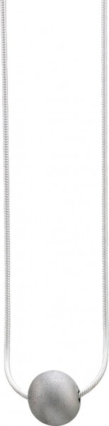 Hübsches Collier (Schlangenkette) 42 cm langaus echtem Silber Sterlingsilber 925/-mit einem Silber- Bead. Mit Karabinerverschluss versehen und rhodiniert. Nur bei Abramowicz in Stuttgart zum Discountpreis. Kommen Sie auch in unseren Outletverkauf in die R