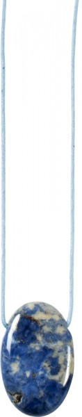 Beauty-Set Sodalith Edelsteinanhänger  42cm mit Balanceöl Warheitsfindung