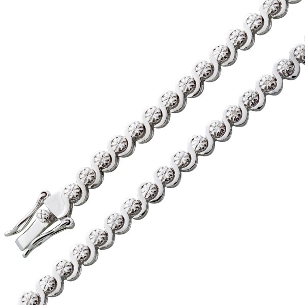 Armband Tennisband Sterling Silber 925 Diamanten 8/8