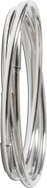 Armreif Sterling Silber925 3 in einem, breite 7mmstärke 4mm