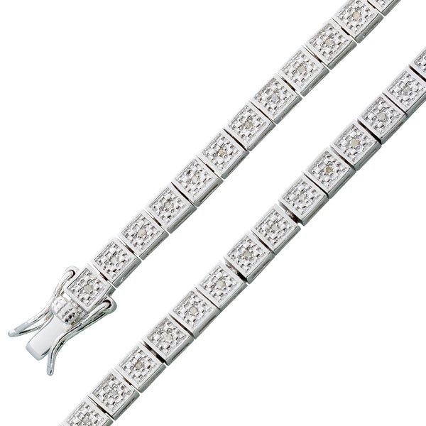 Diamanten Armband Sterling Silber 925 rhodiniert