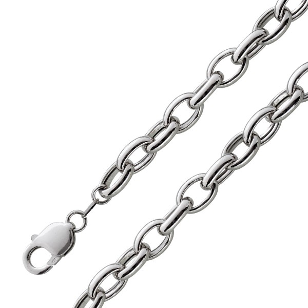 Ankerkette Halskette Armband Silber 925 halbmassiv Damen Herren 19-60cm