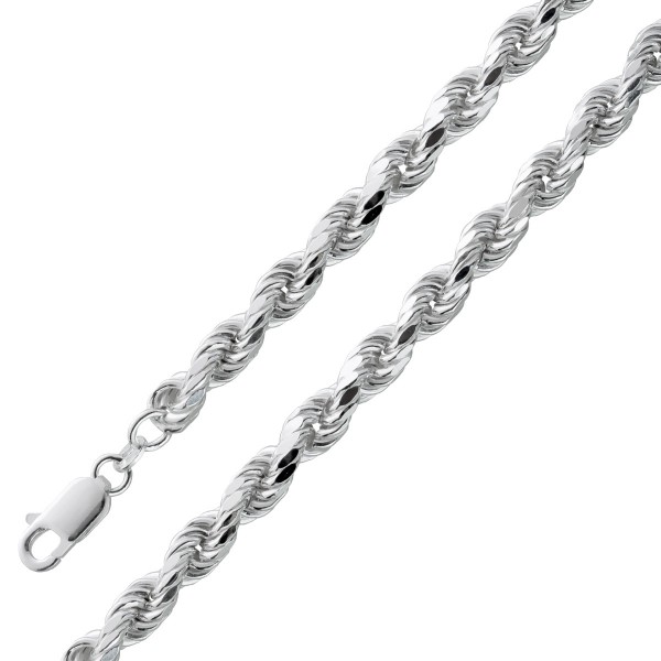 Kordelkette Dookie Rope Herren Damen Halskette Silber 925 42-45cm