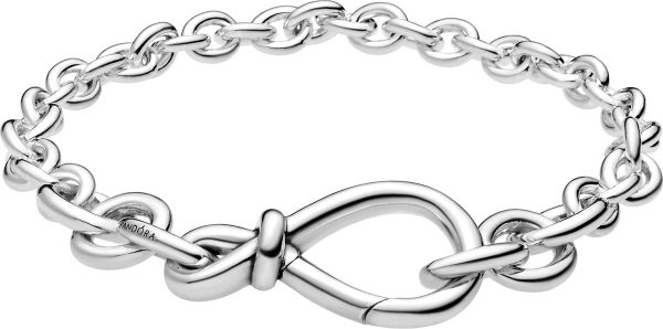 Pandora Timeless Armband 598911C00 Chunky Infinity Knot Chain Bracelet Silber 925